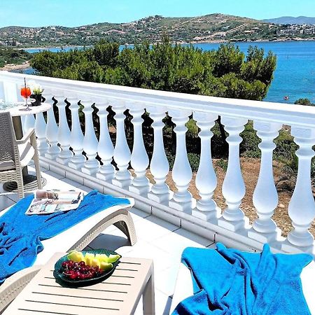 Dea Del Mare Complex In Front Of The Sea. Villa Sunion Exteriör bild