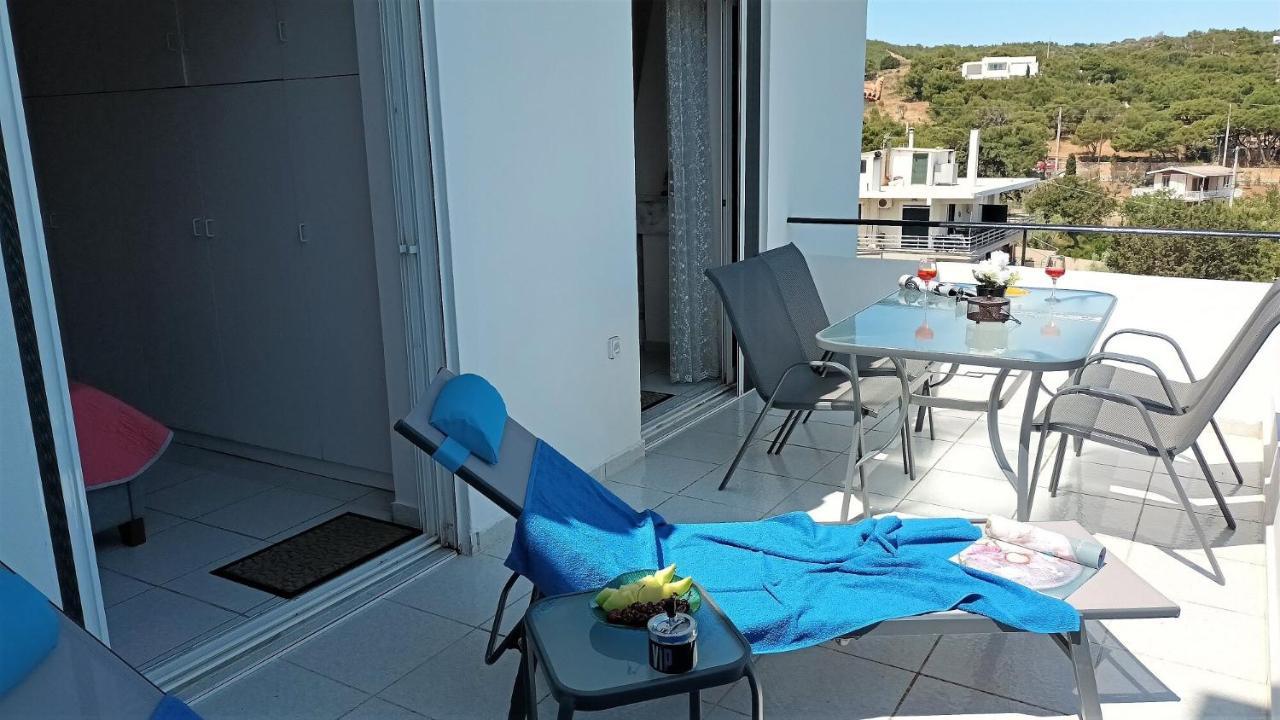 Dea Del Mare Complex In Front Of The Sea. Villa Sunion Exteriör bild