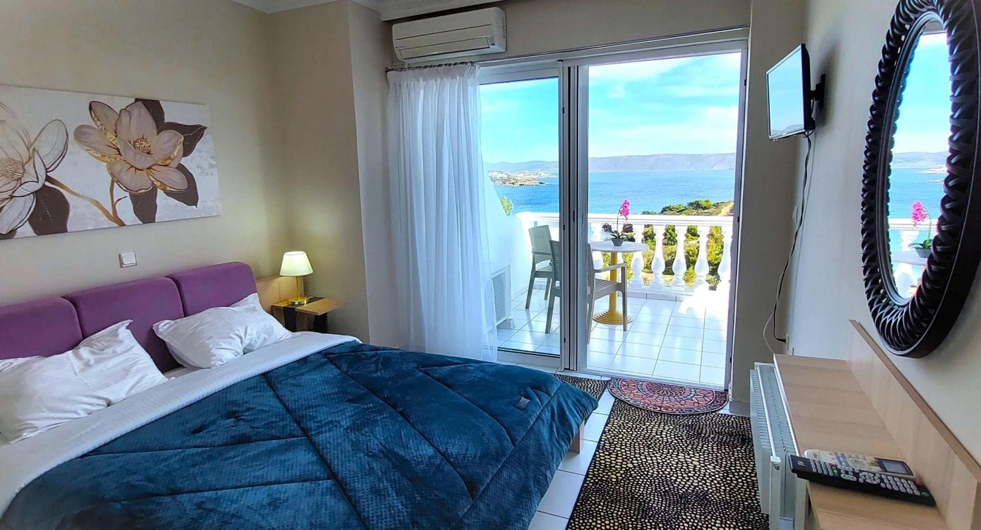 Dea Del Mare Complex In Front Of The Sea. Villa Sunion Exteriör bild