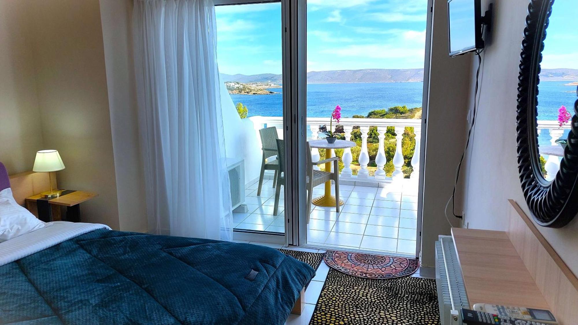 Dea Del Mare Complex In Front Of The Sea. Villa Sunion Exteriör bild