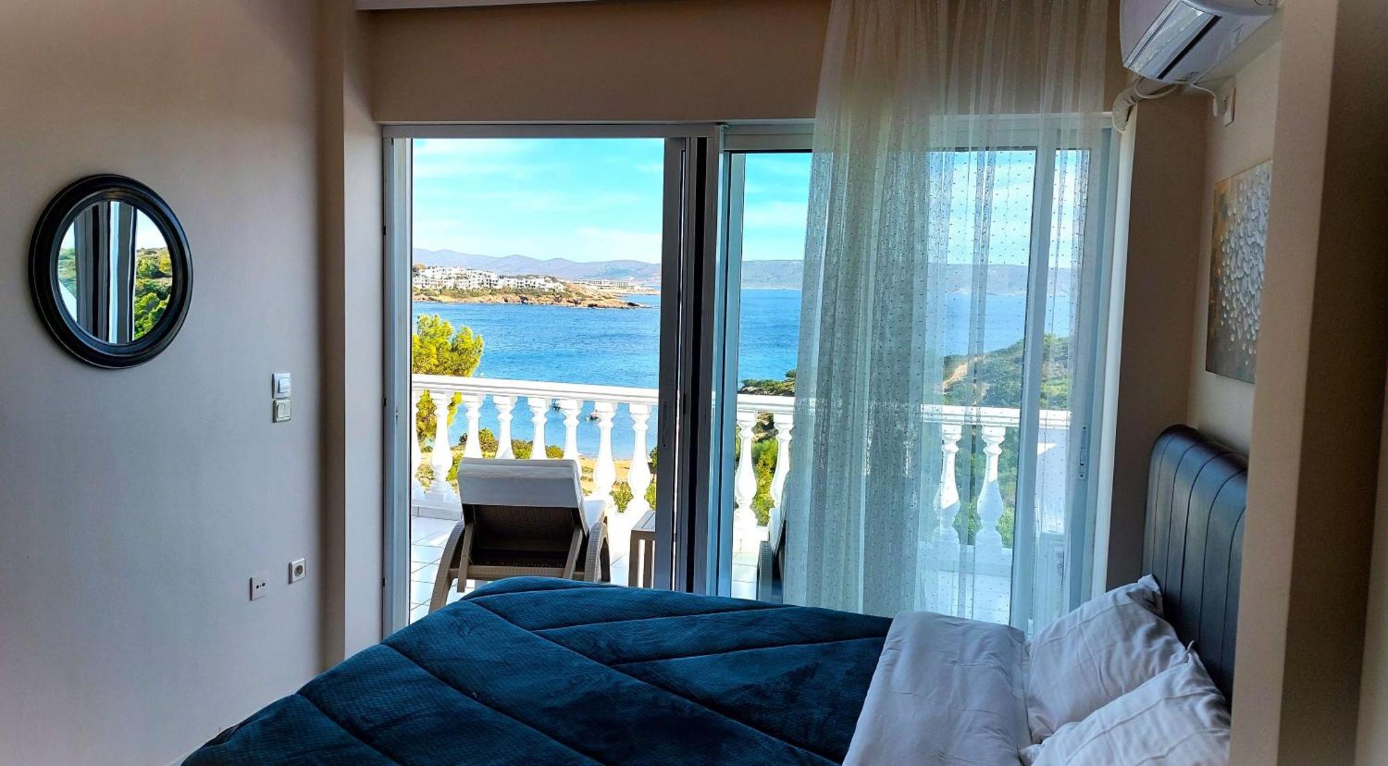 Dea Del Mare Complex In Front Of The Sea. Villa Sunion Exteriör bild
